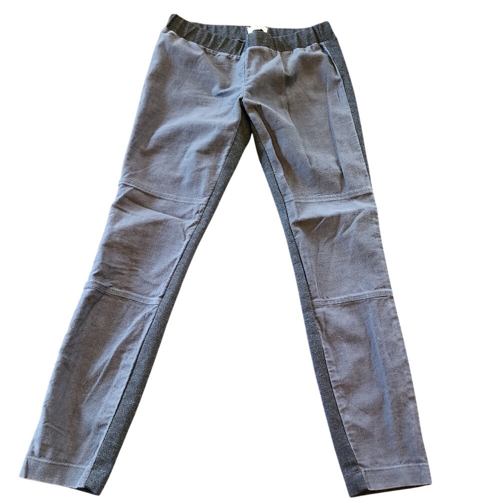 Loft lou & Grey Moto Jeggings Ankle Gray Textured Slim Fit Stretch Women's Pants